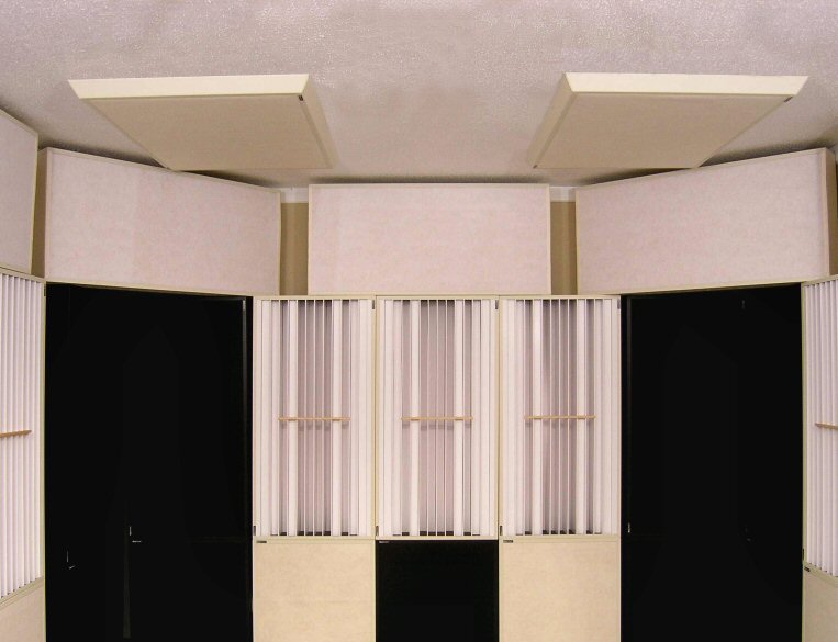 Realtraps Rfz Panels Rfz Panels Shown On The Ceiling Above And With A Realtraps Stand Below Have Beveled Edge Are Proportioned Better Than Typical 2 By 4 Foot